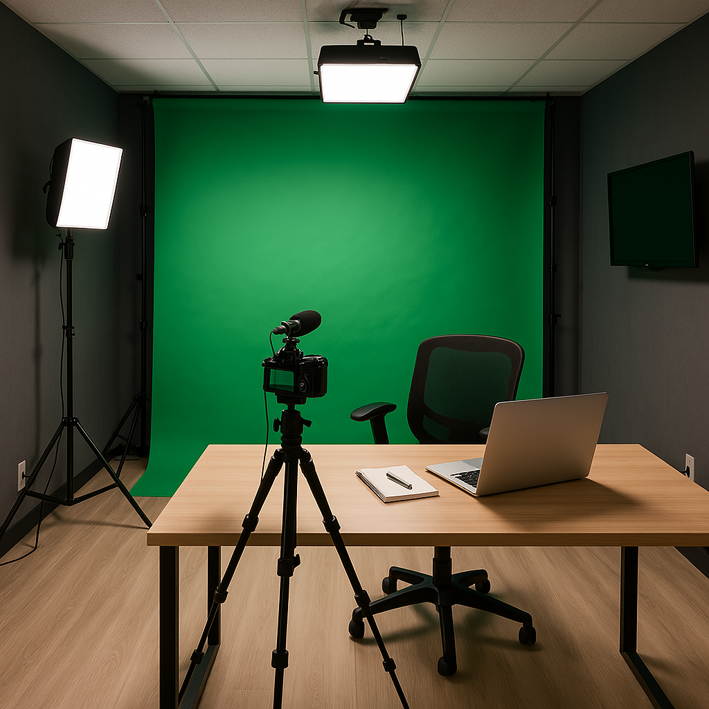 Studio Modernizado para Cursos de Alta Qualidade